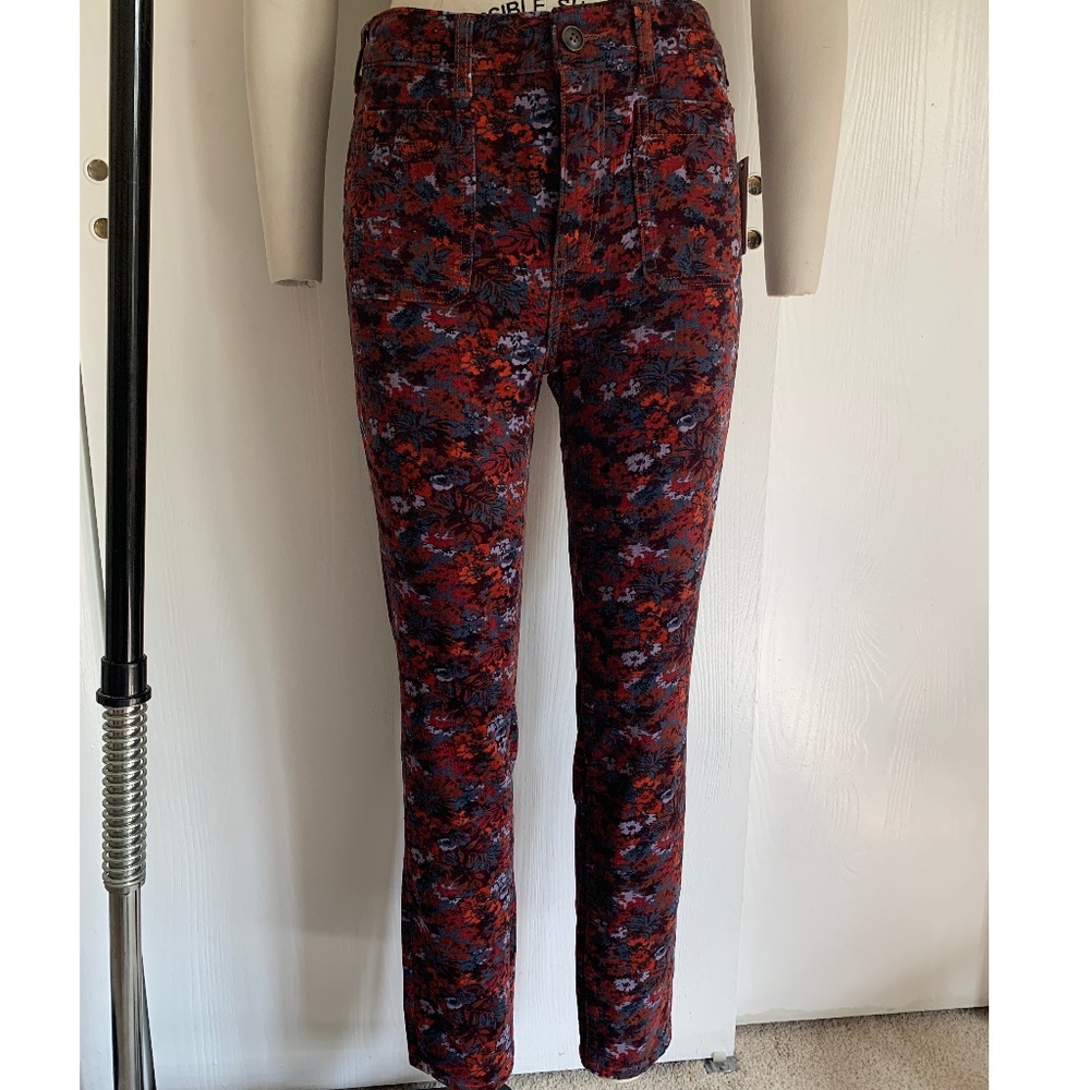 NEW CORDUROY SKINNY HI WAIST PANTS